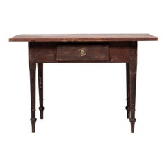 19th Century Swedish Folk Art Painted Table