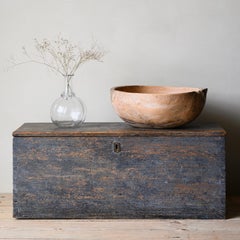 19th Century Swedish Folk Art Root Wood Bowl