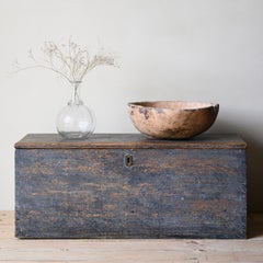 19th Century Swedish Folk Art Root Wood Bowl