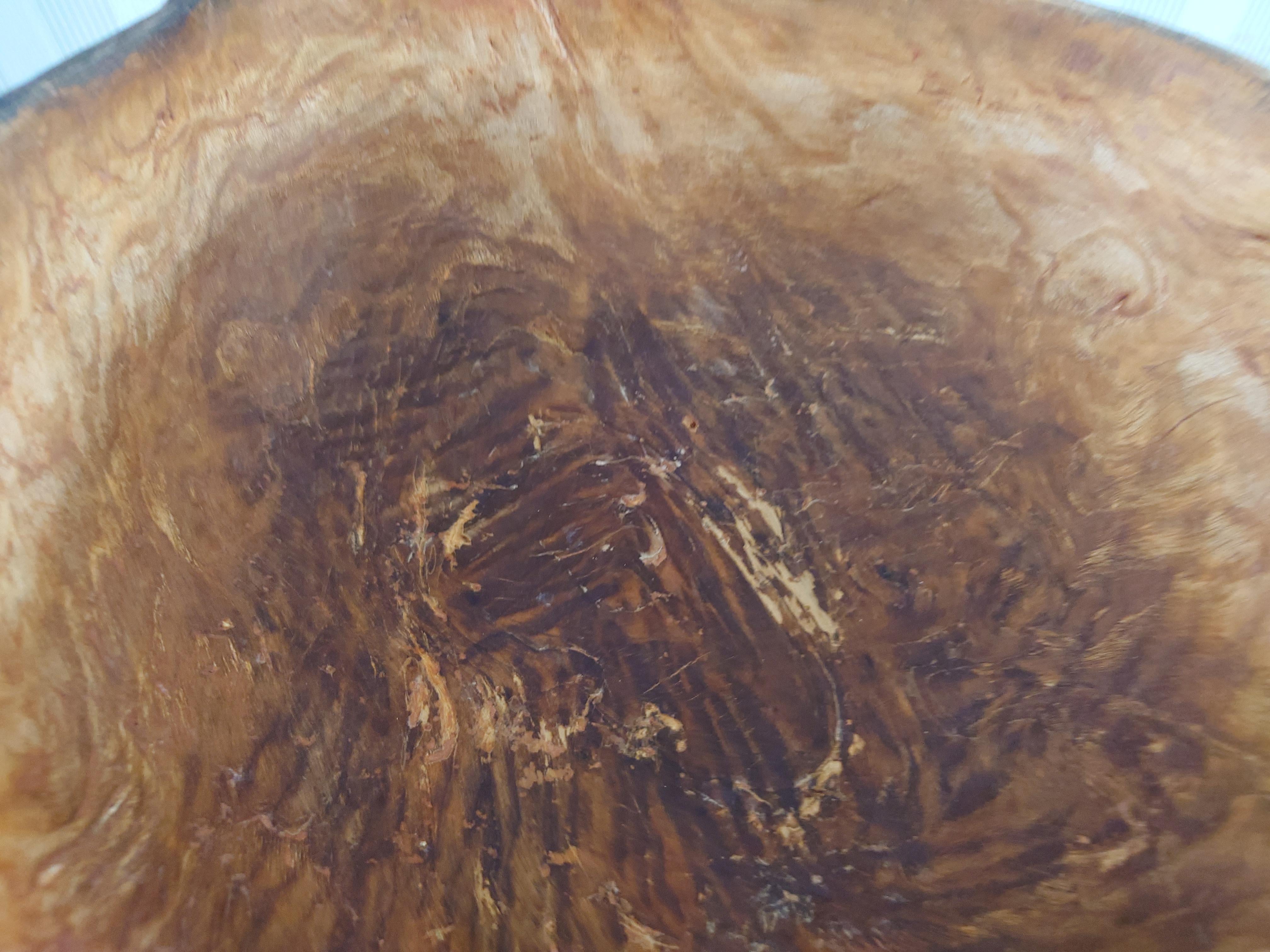 Fine XIX secolo Ciotola in legno di arte popolare svedese del XIX secolo datata 1871 e firmata OAS in vendita