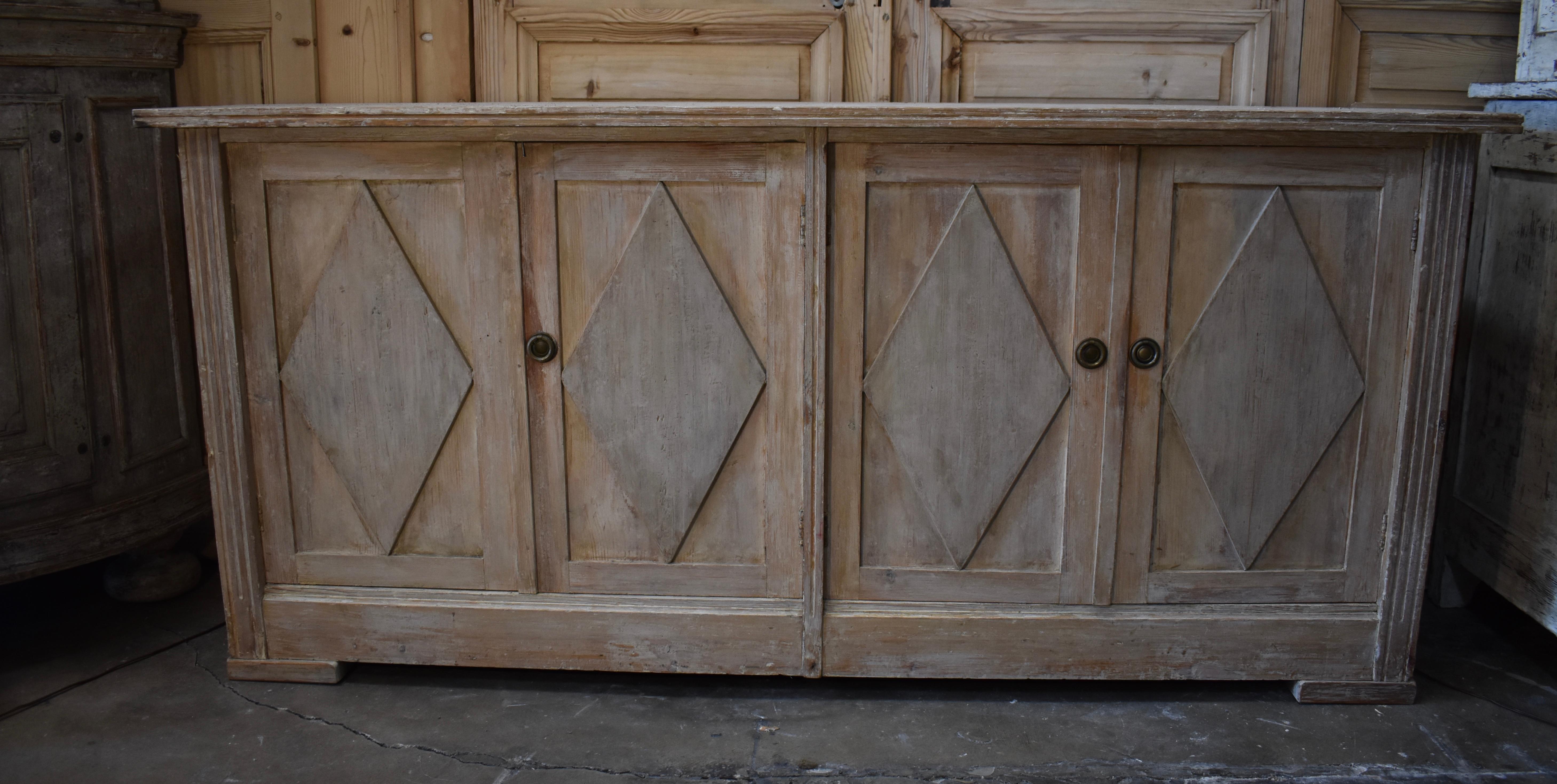 19th Century Swedish Four-Door Sideboard or Enfilade For Sale 5