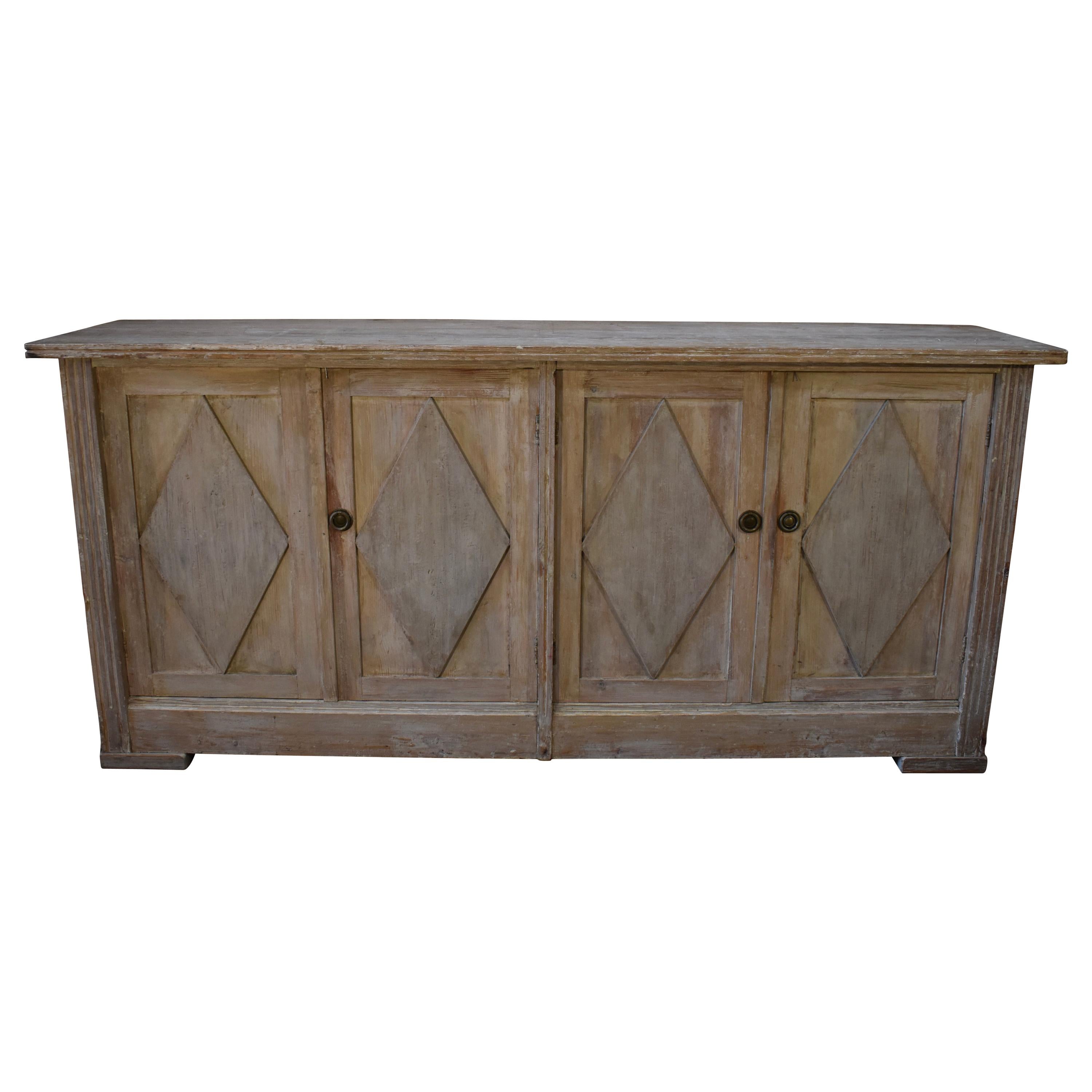 19th Century Swedish Four-Door Sideboard or Enfilade For Sale