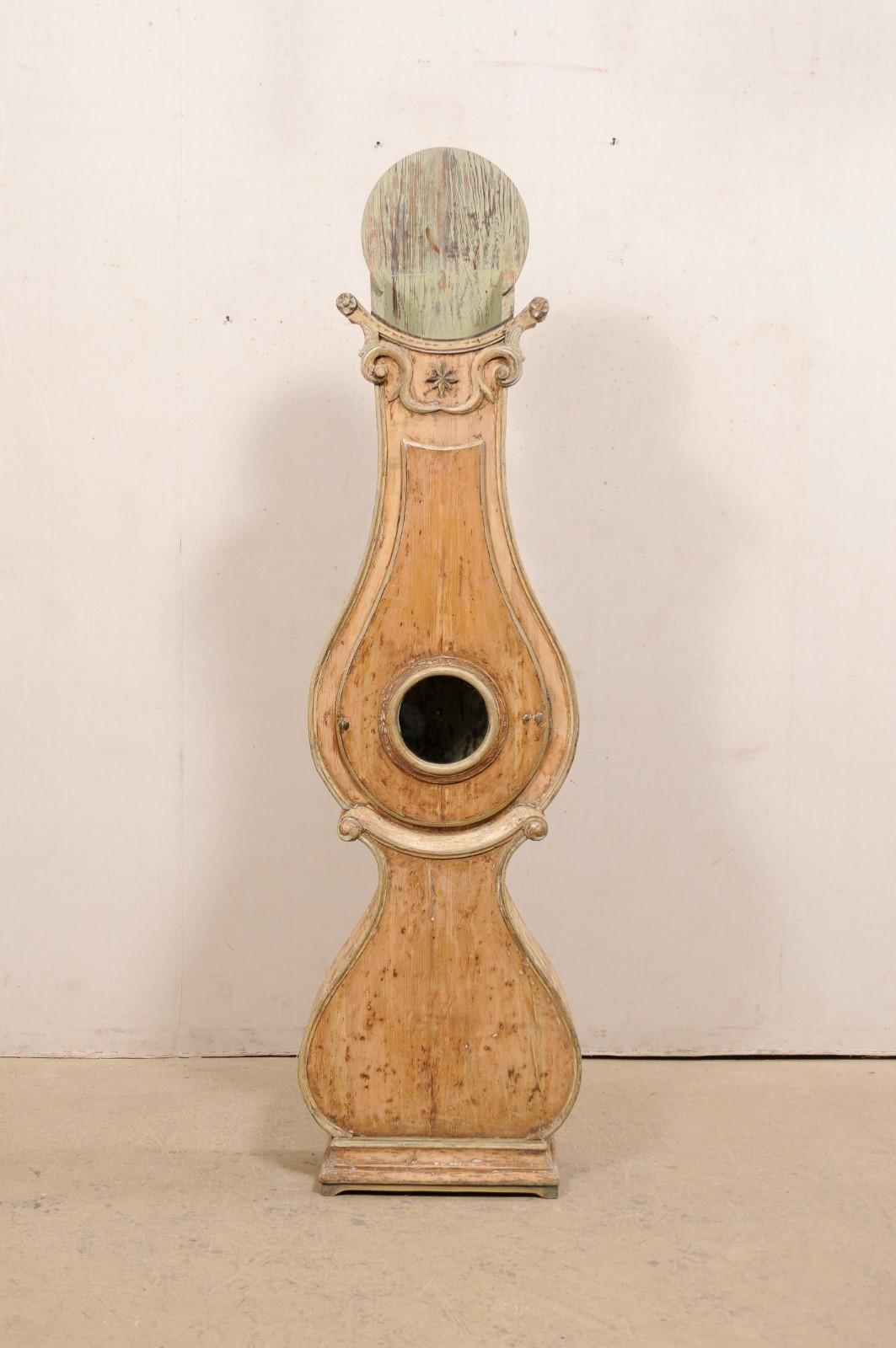 19th Century Swedish Fryksdahl Grandfather Clock w/Original Face & Movement 3