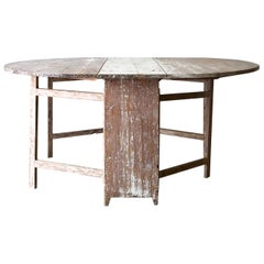 Used 19th Century Swedish Gate Leg Table