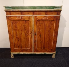 19th Century Swedish genuine  Folk Art buffet dated 1857 with originalpaint