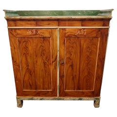 19th Century Swedish genuine  Folk Art buffet dated 1857 with originalpaint