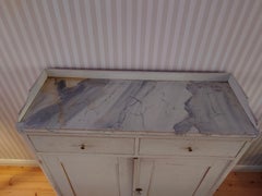 19th Century Swedish genuine  Gustavian buffet with original paint