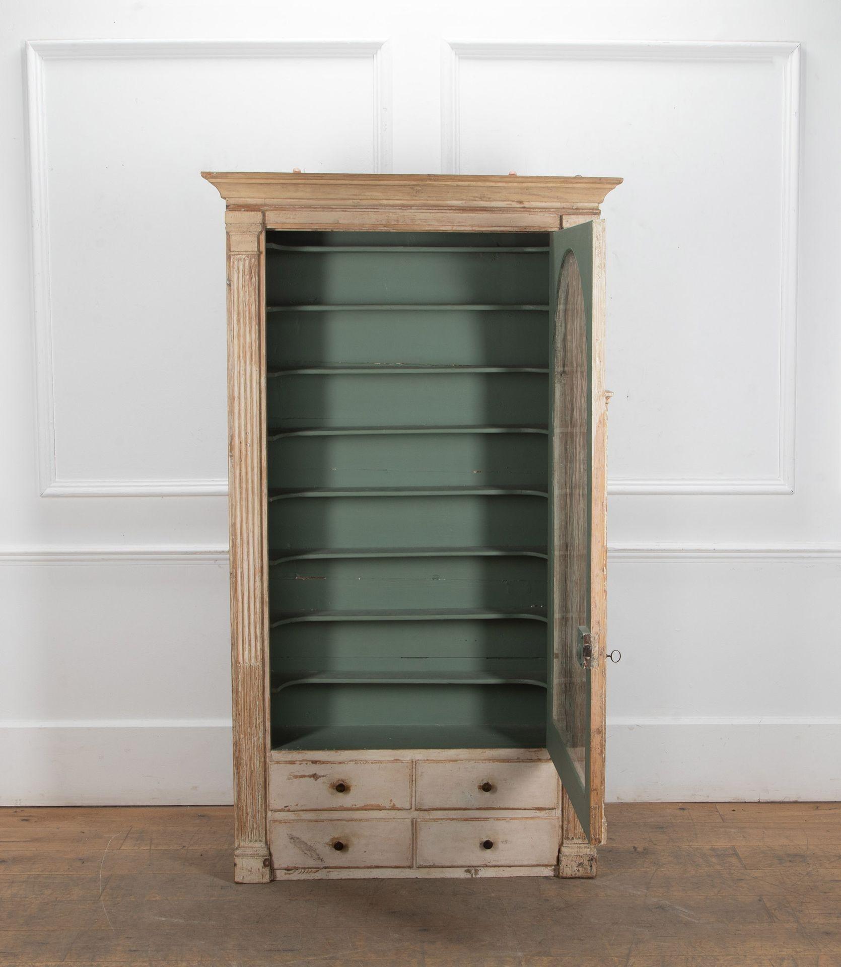 Suédois Vitrine suédoise en verre du 19ème siècle en vente