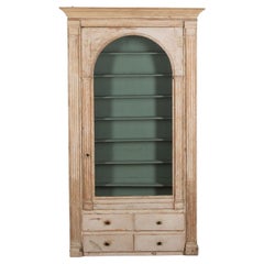 Vitrine suédoise en verre du 19ème siècle