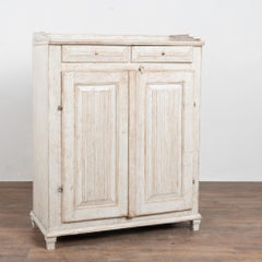 19th Century Swedish Gray Painted Pine Sideboard