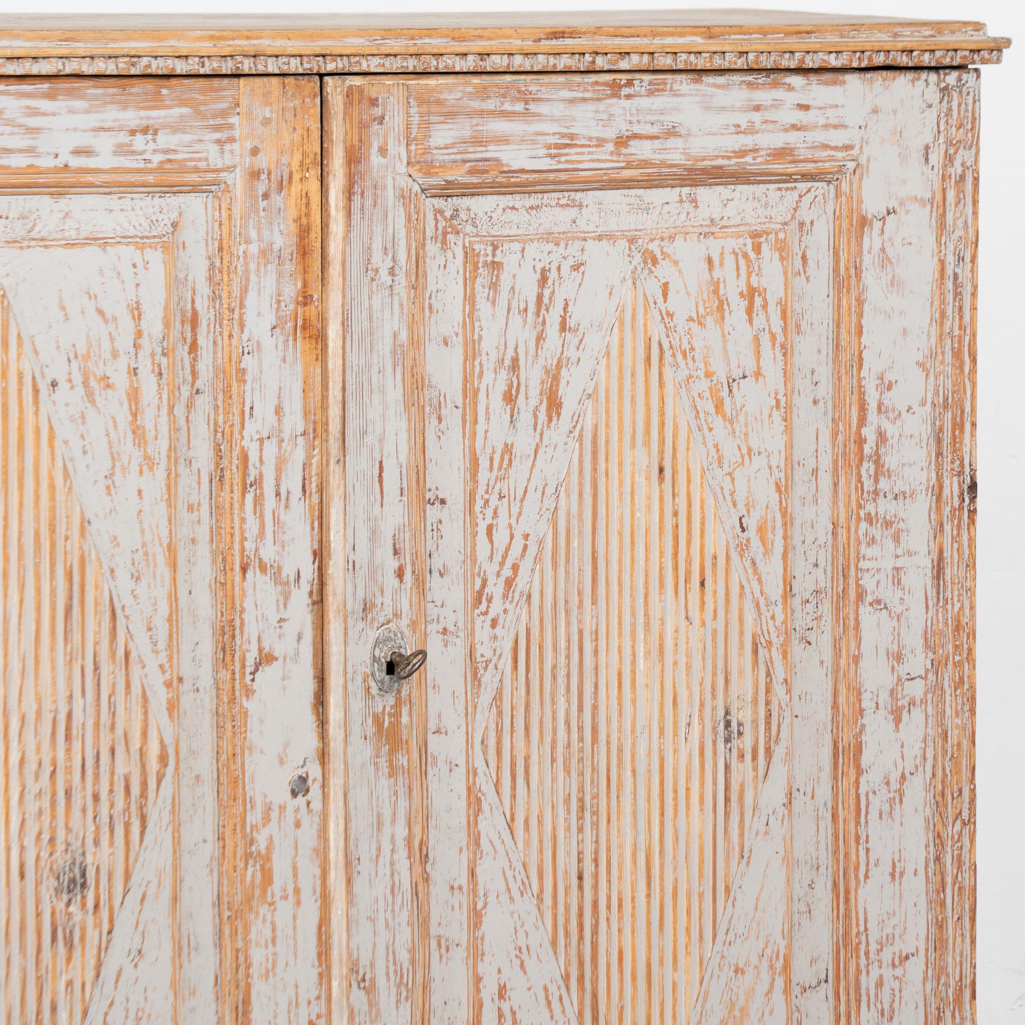 19th Century Swedish Gray Sideboard Console For Sale 6