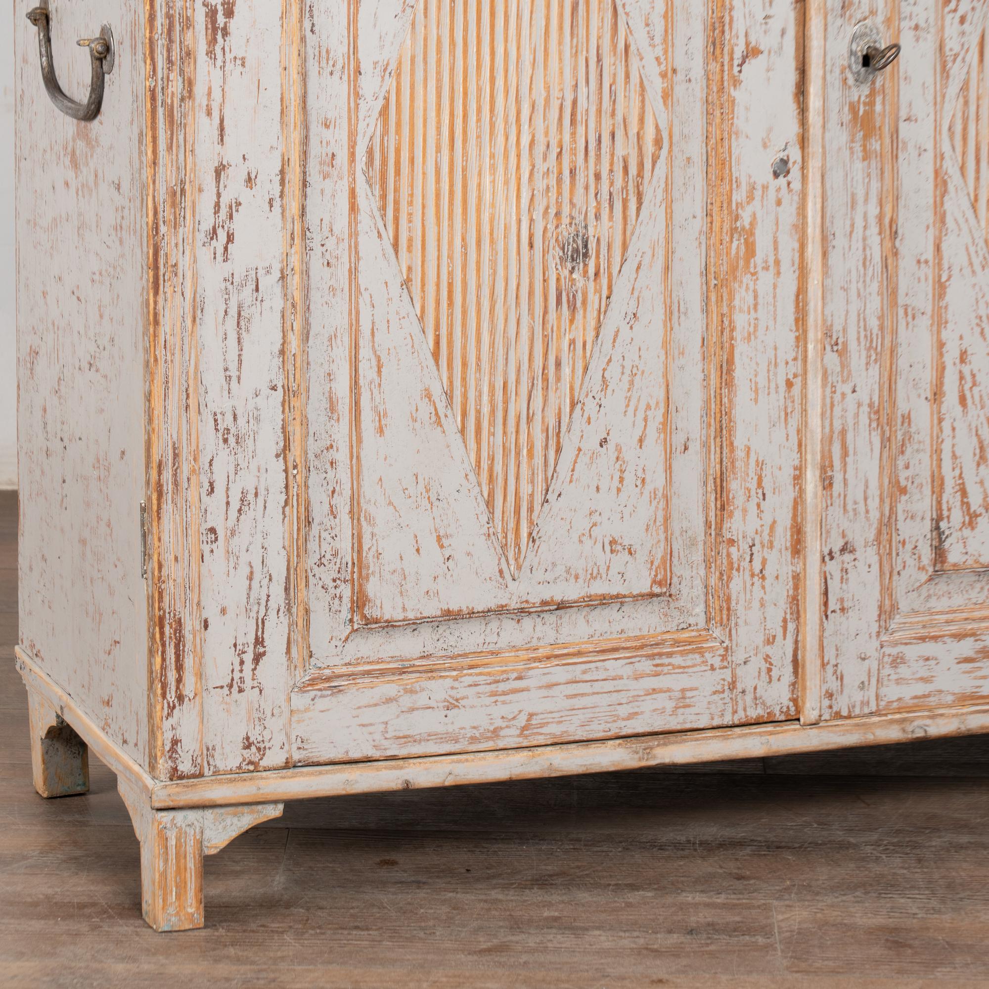 19th Century Swedish Gray Sideboard Console For Sale 10