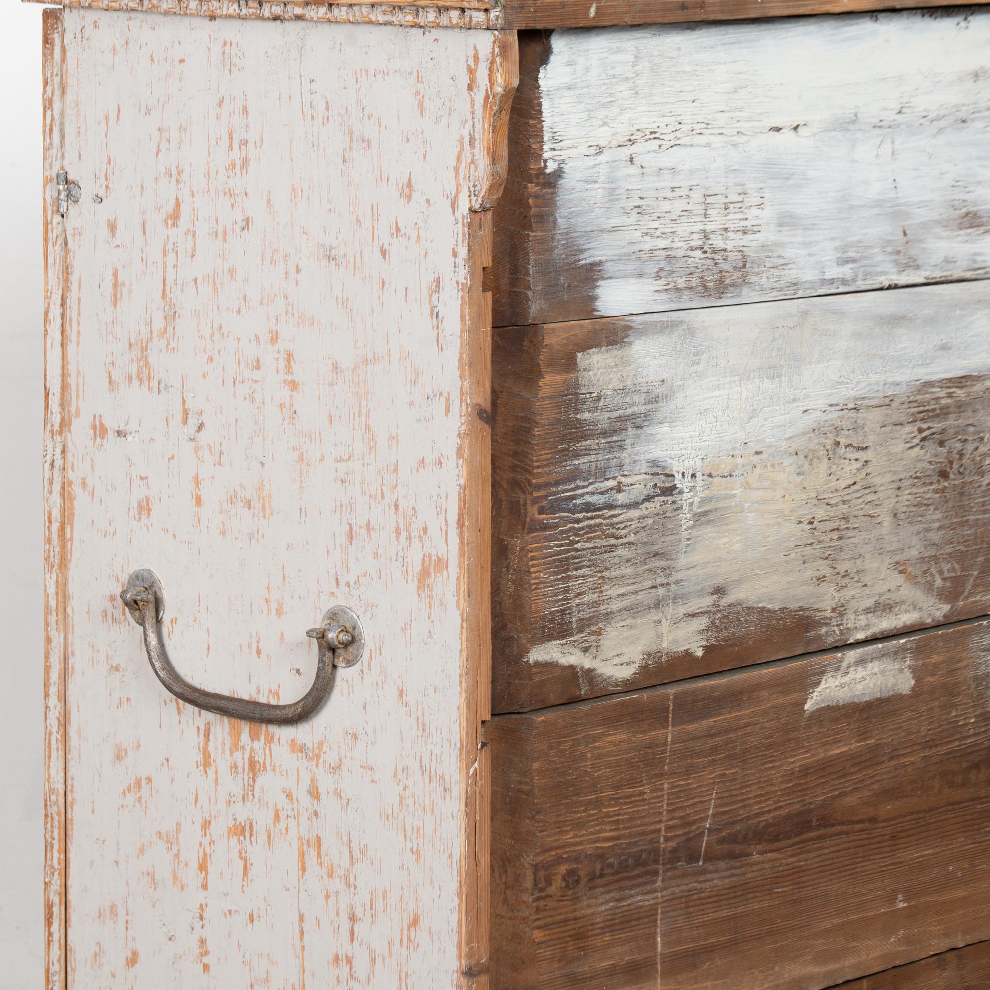 19th Century Swedish Gray Sideboard Console For Sale 12