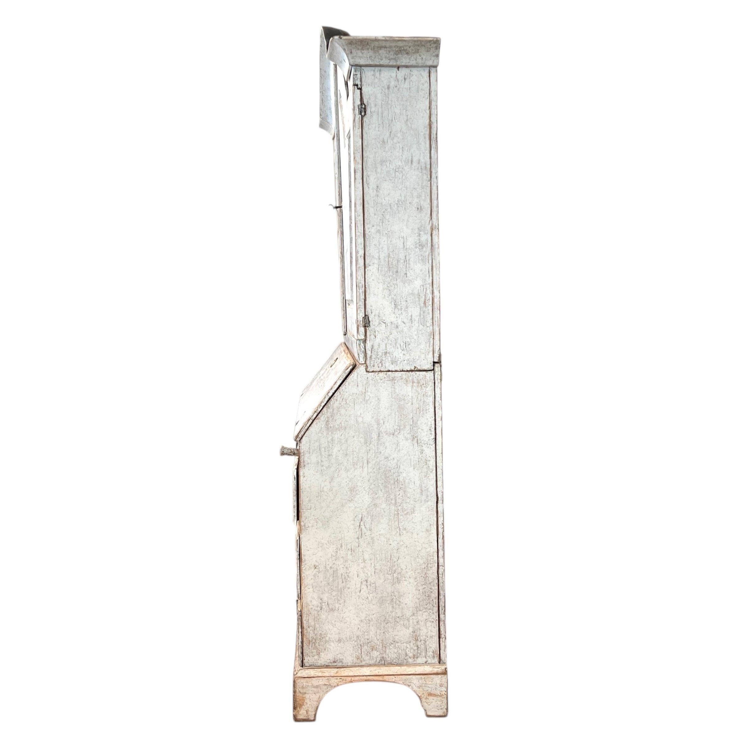 Siglo XIX Sueco Gustavia Tall Case Secretaire Antiguo siglo XIX en venta
