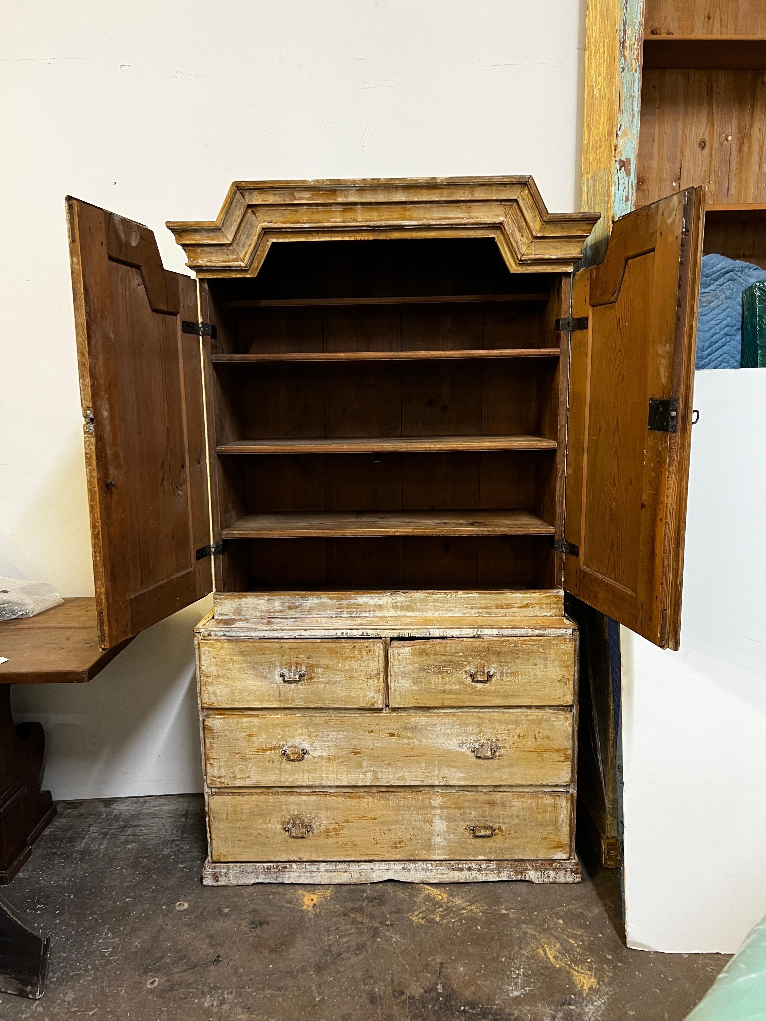 19th Century Swedish Gustavian Armoire Cupboard Cabinet For Sale 1