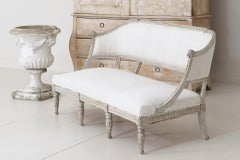 19th Century Swedish Gustavian Barrel Back Sofa Settee