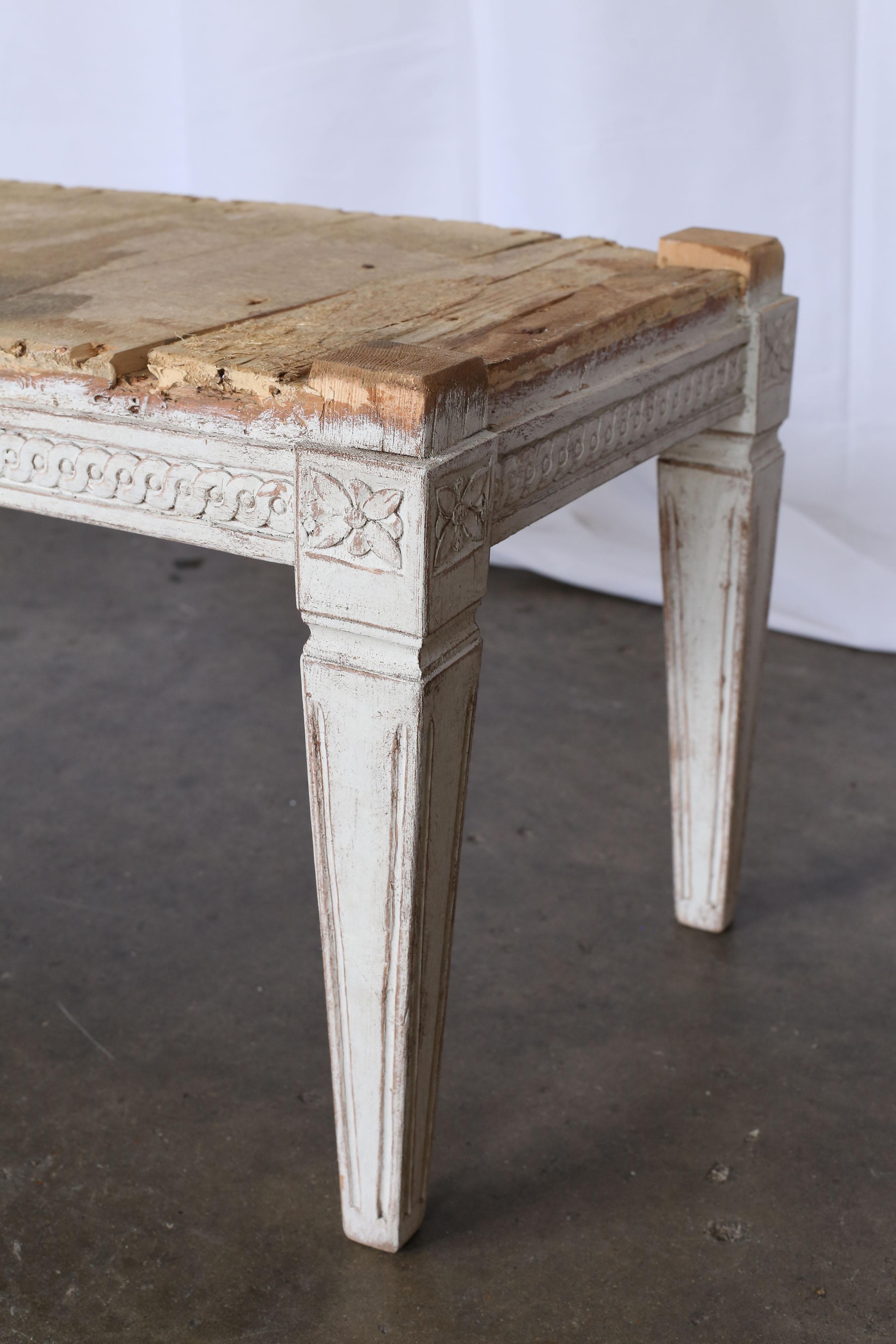 19th Century Swedish Gustavian Bench For Sale 2