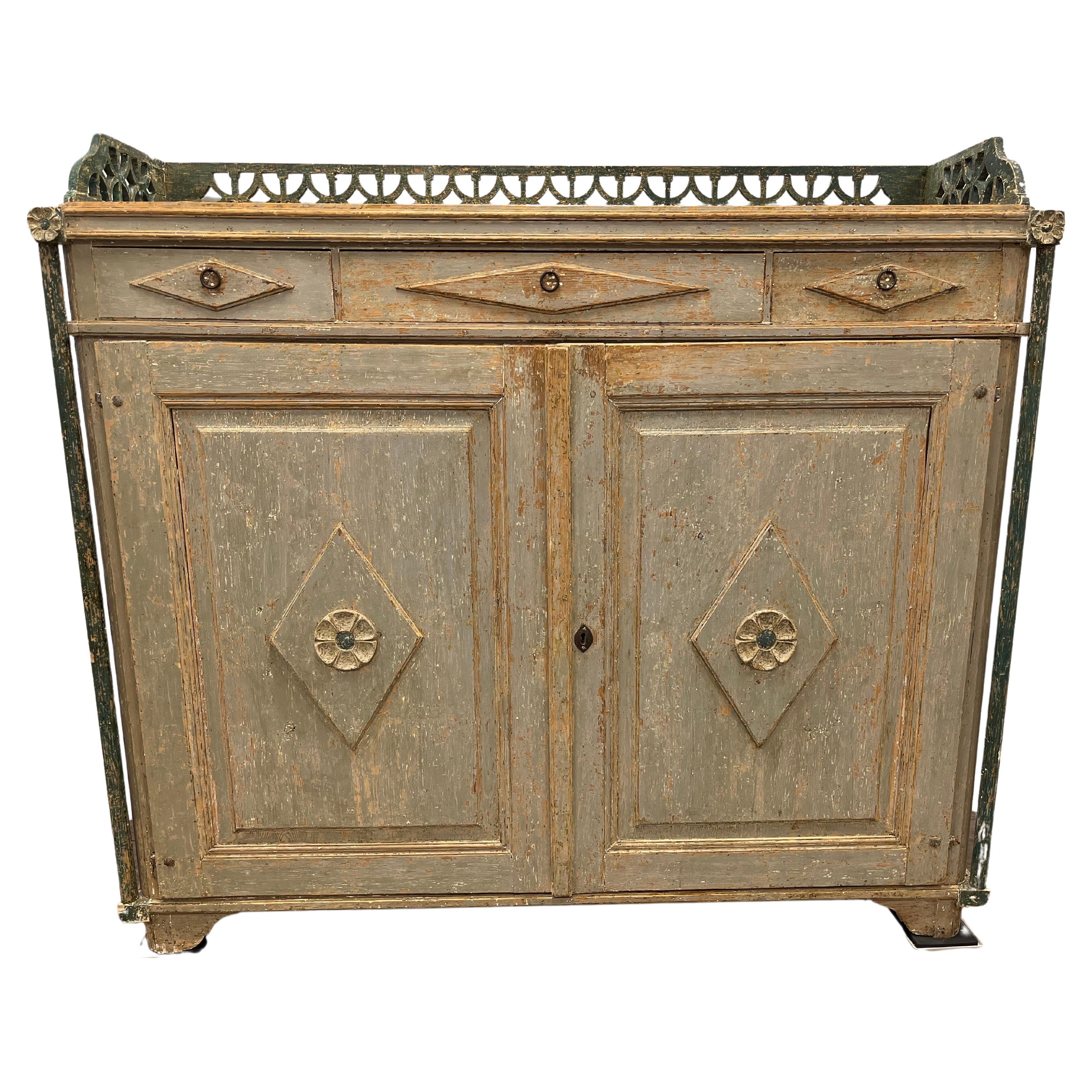 19th Century Swedish Late Gustavian Buffet For Sale