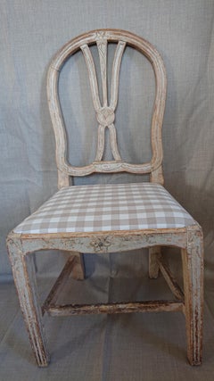 19th Century Swedish Gustavian Chair with Originalpaint Swedish Antiques
