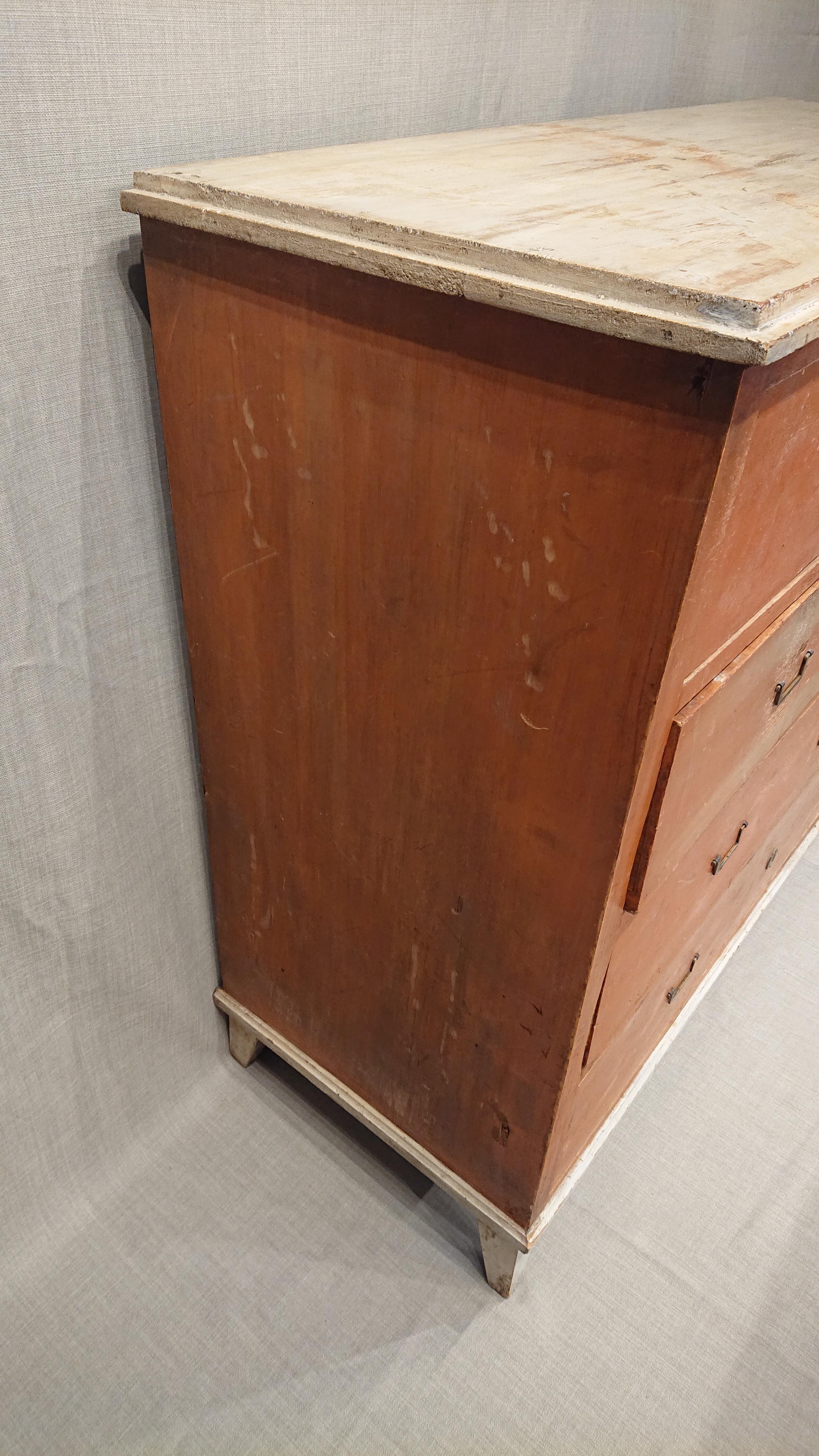 19th Century Swedish Gustavian Chest of Drawers with Untouched Original Paint For Sale 6