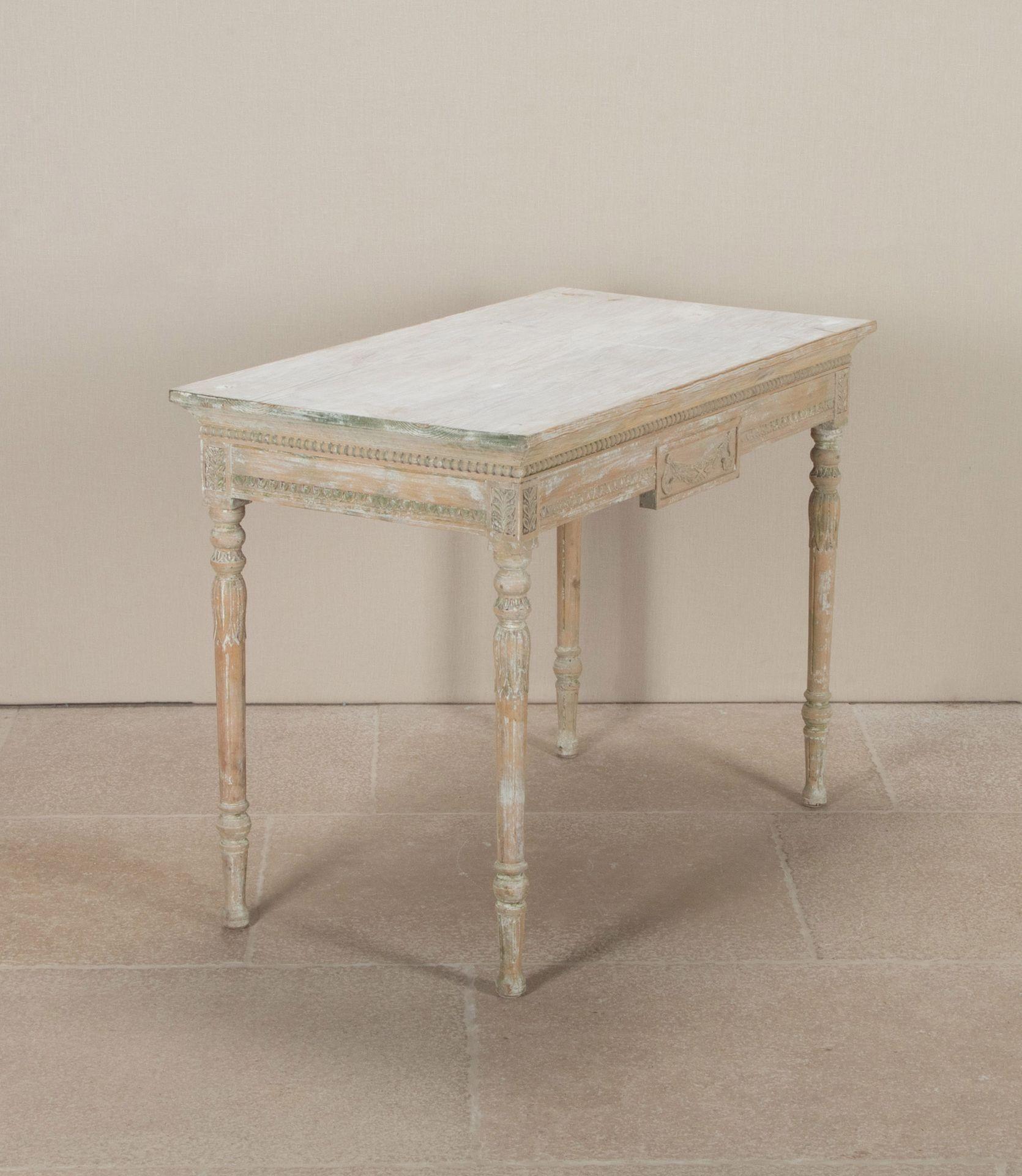 Pine 19th Century Swedish Gustavian Console Table For Sale