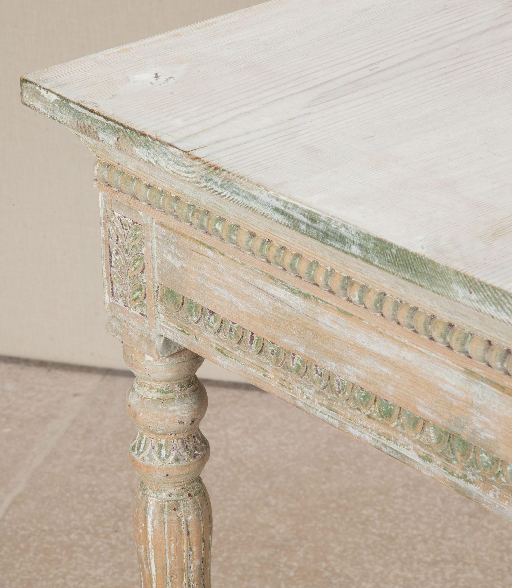 19th Century Swedish Gustavian Console Table For Sale 4