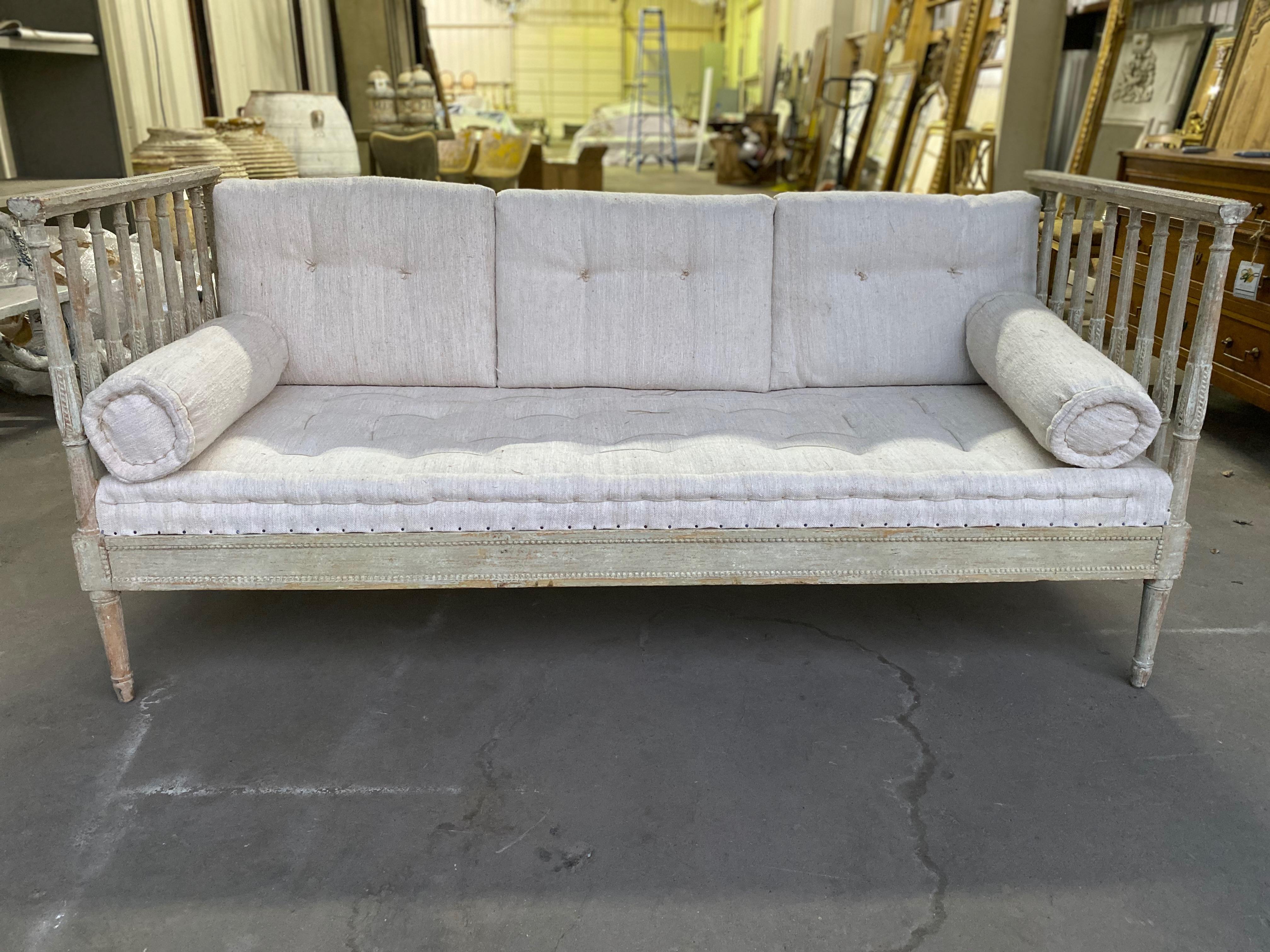 19th Century Swedish Gustavian Daybed In Good Condition In San Angelo, TX