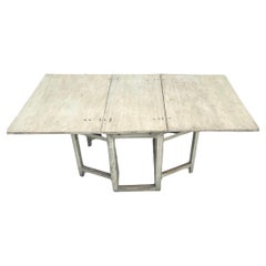 Used 19th Century Swedish Gustavian Drop-Leaf Table