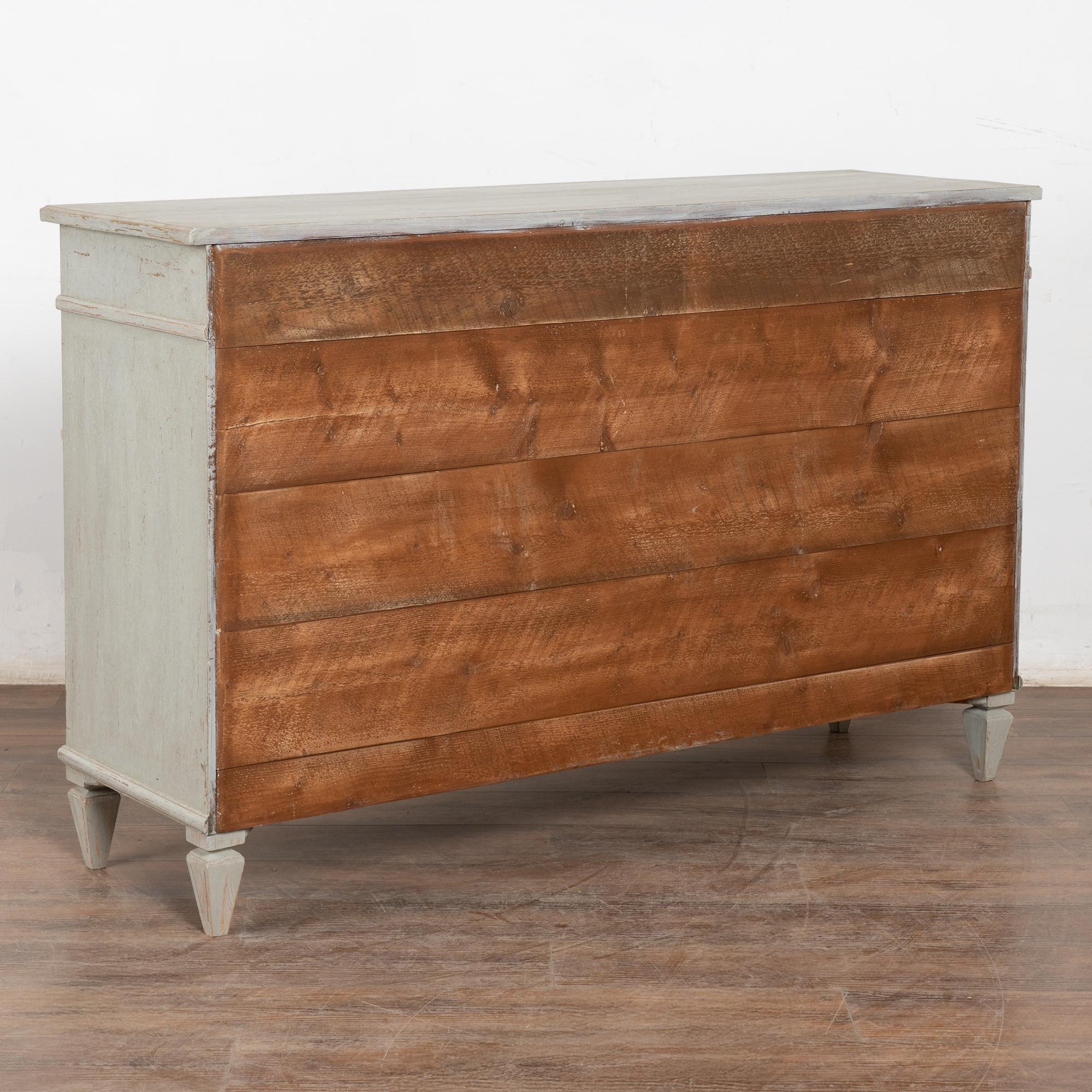 19th Century Swedish Gustavian Gray Sideboard Buffet Console For Sale 12