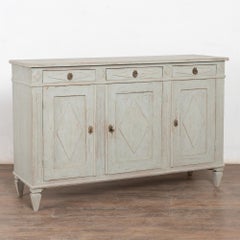 Buffet console 19ème siècle suédois gustavien gris
