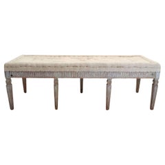19th Century Swedish Gustavian Long Bench