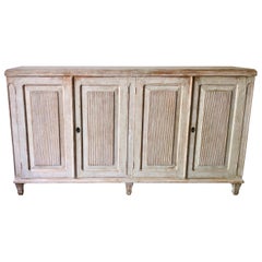 Antique 19th Century Swedish Gustavian Long Sideboard