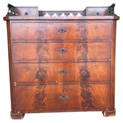 19th Century Swedish Gustavian Mahogany Writing Agency - Antique Cabinet