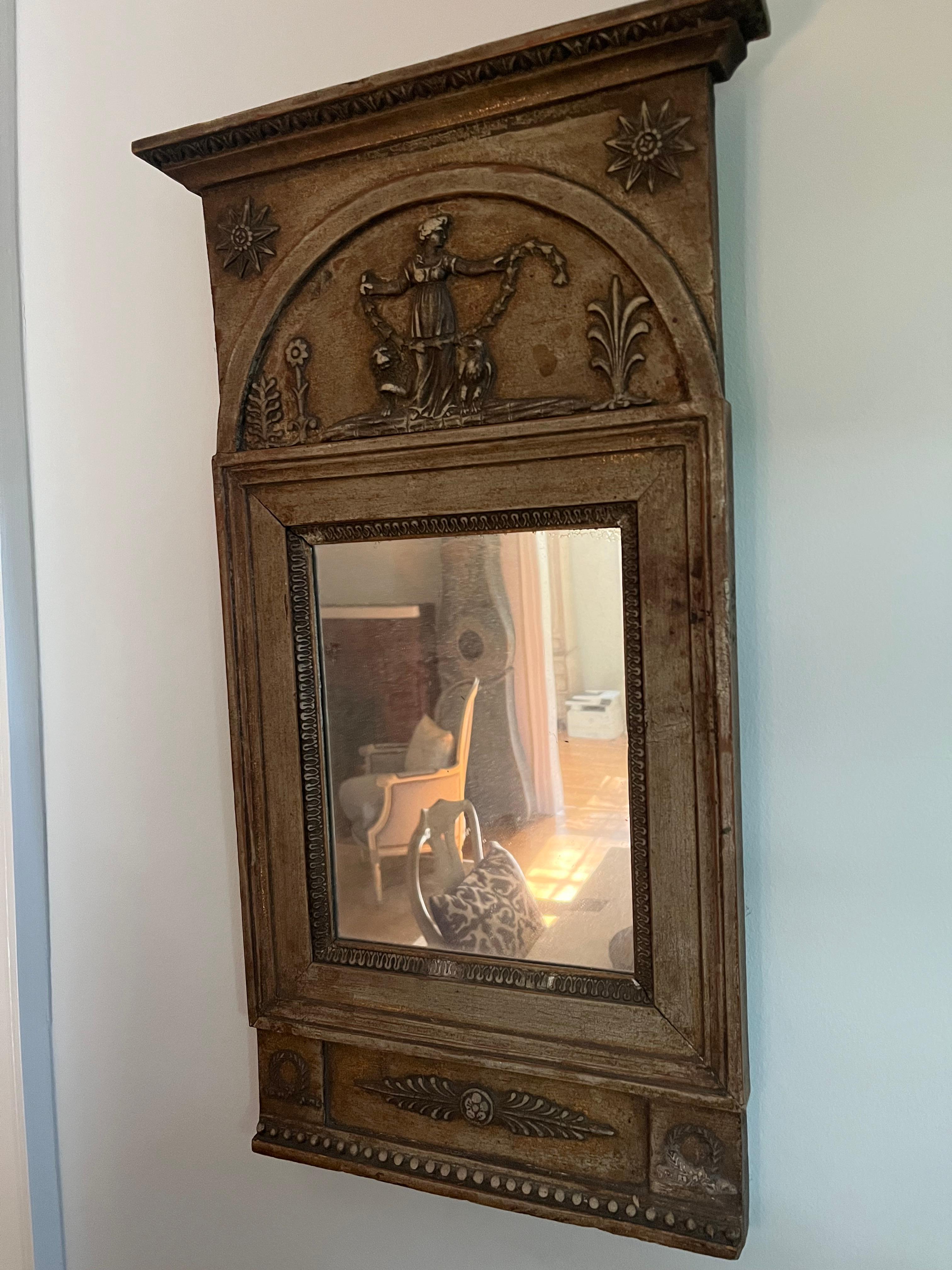 Gustavien Miroir suédois gustavien du 19e siècle en vente