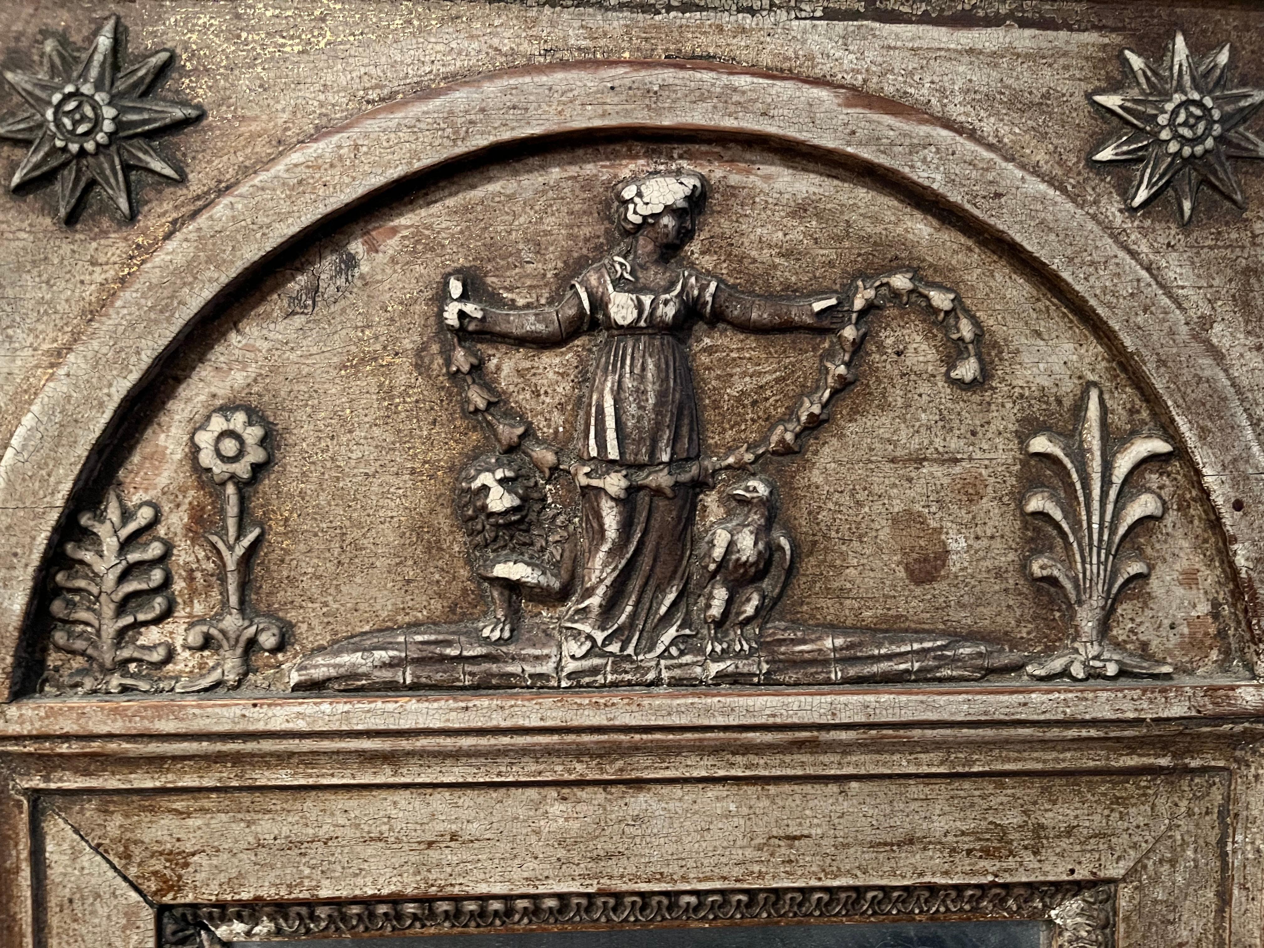 XIXe siècle Miroir suédois gustavien du 19e siècle en vente