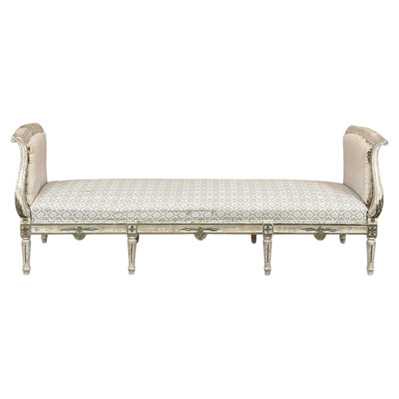 Canape dipinto svedese gustaviano del XIX secolo ~ Daybed ~ Settee in vendita