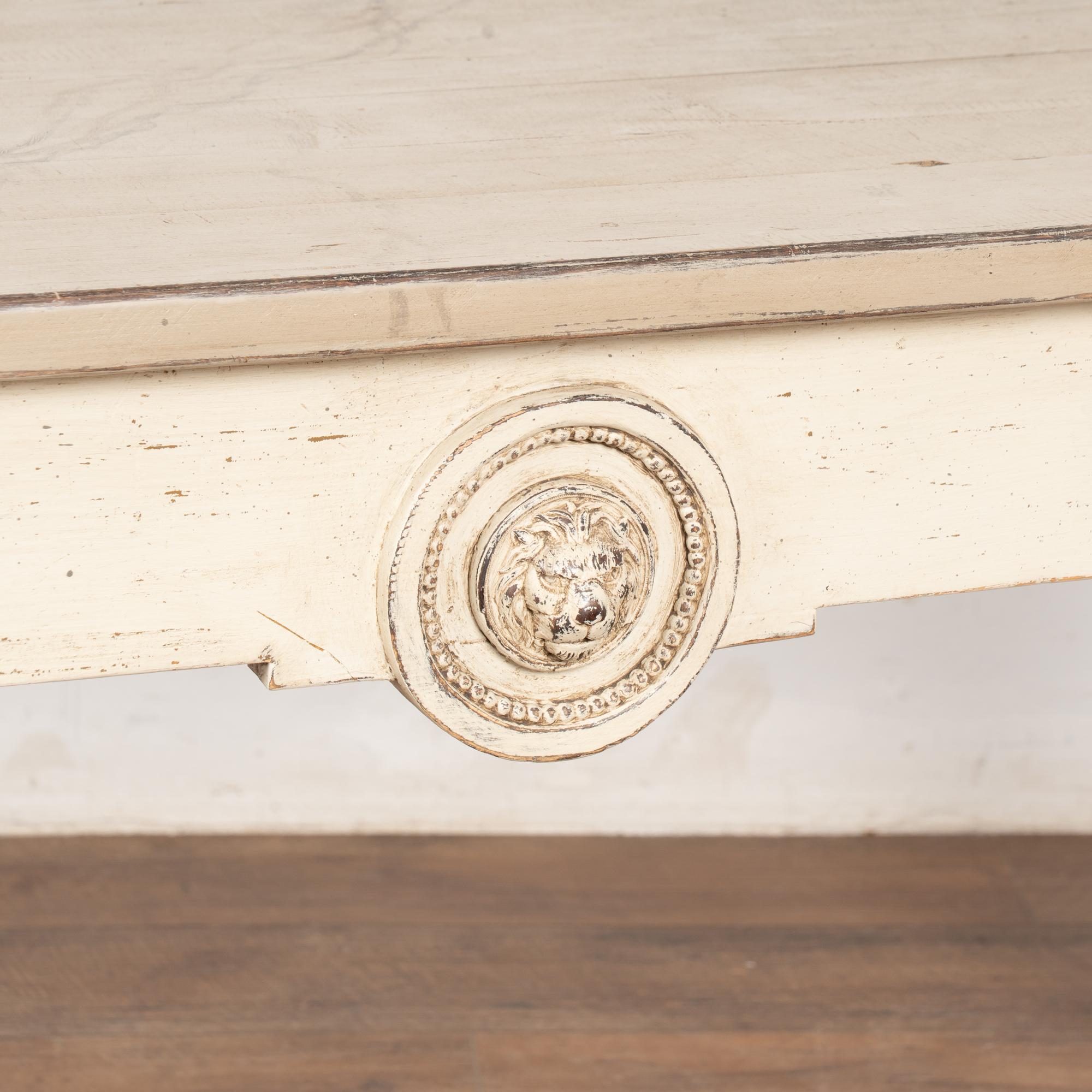 Table console suédoise gustavienne peinte du 19e siècle en vente 1