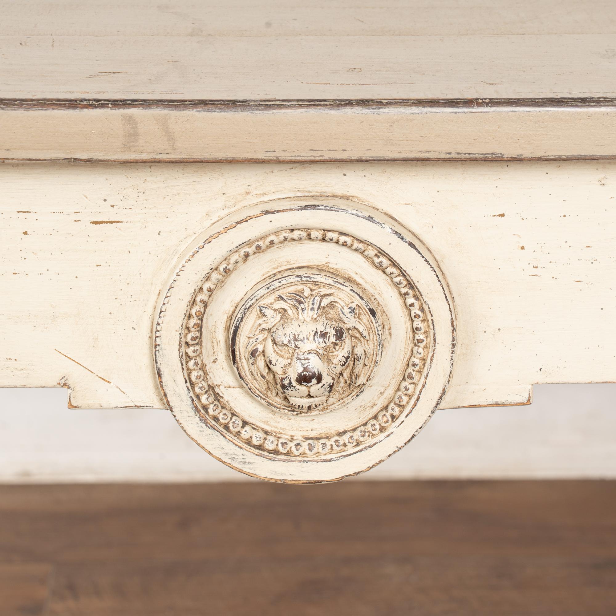Table console suédoise gustavienne peinte du 19e siècle en vente 2