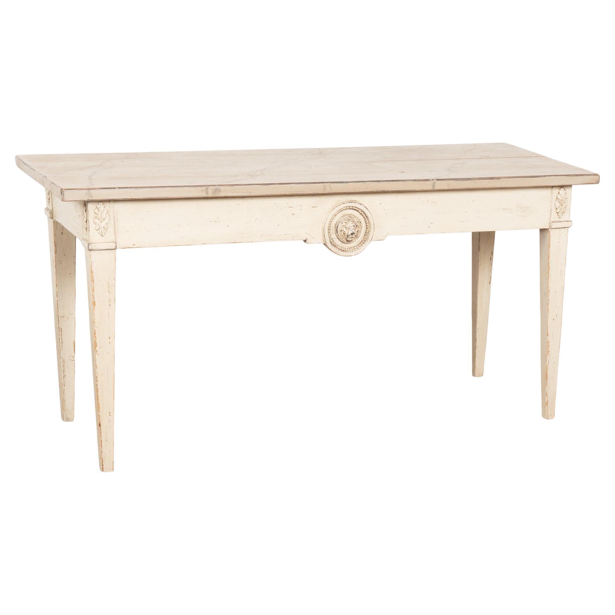 19th Century Swedish Gustavian Painted Console Table