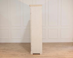 19th Century Swedish Gustavian Painted Display Cabinet with Glazed Doors