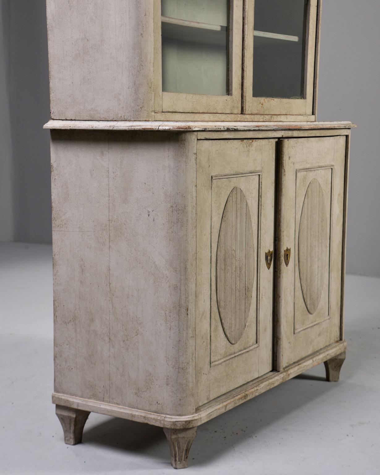 19th Century Swedish Gustavian Painted Pine Cupboard 5