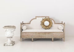 19th Century Swedish Gustavian Period Sofa Bench in Original Paint