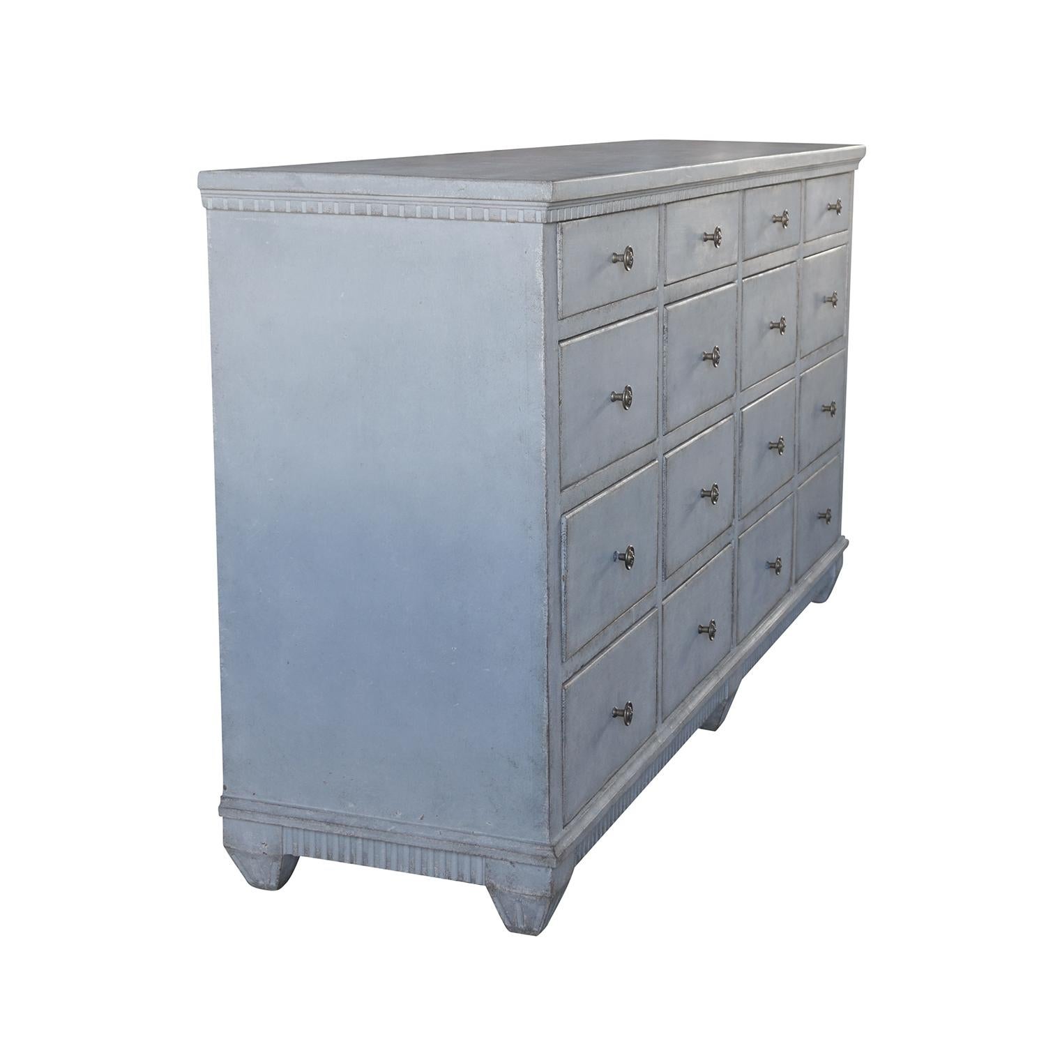 19th Century Swedish Gustavian Pharmacy Cabinet In Good Condition In West Palm Beach, FL