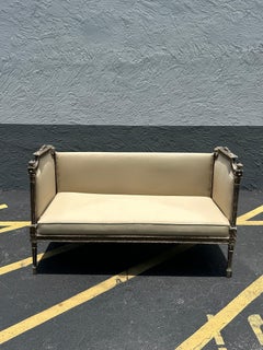 Swedish Gustavian Daybed Sofa, Hand-Carved, 19th Century