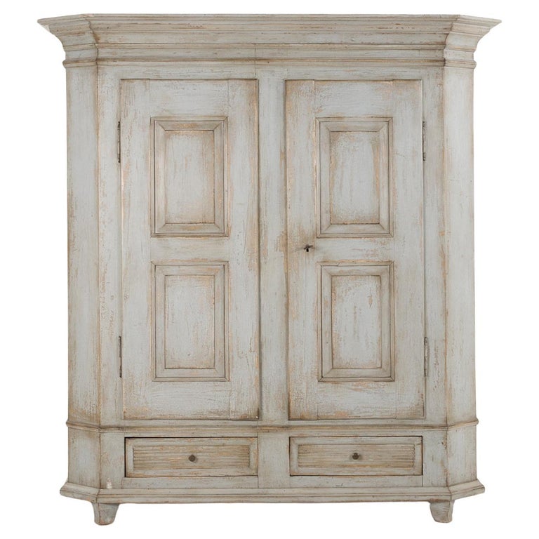 Gustavian armoire, 1840–60, offered by Authentic Provence Inc