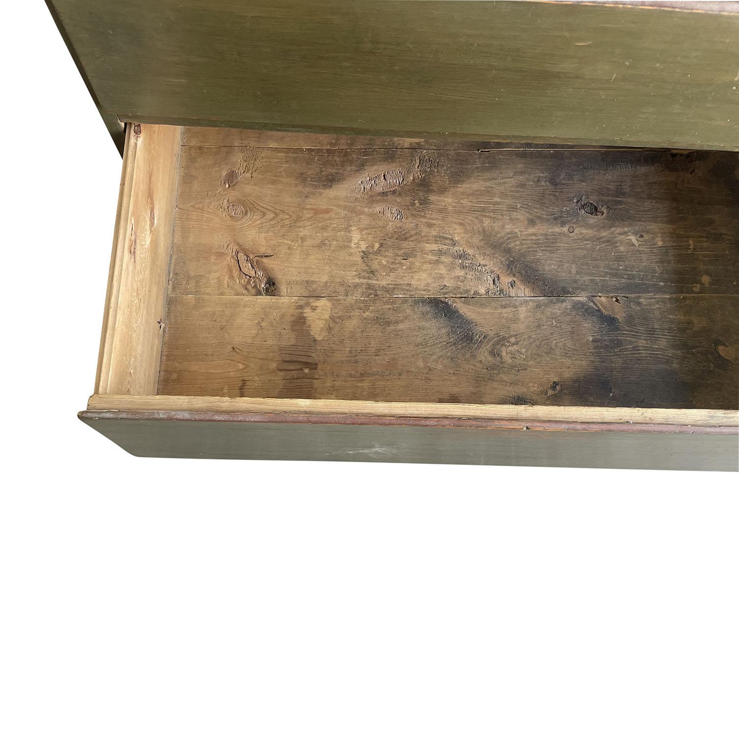 Secretario de madera de pino Gustaviano Sueco del Siglo XIX - Escritorio Escandinavo Antiguo en venta 6