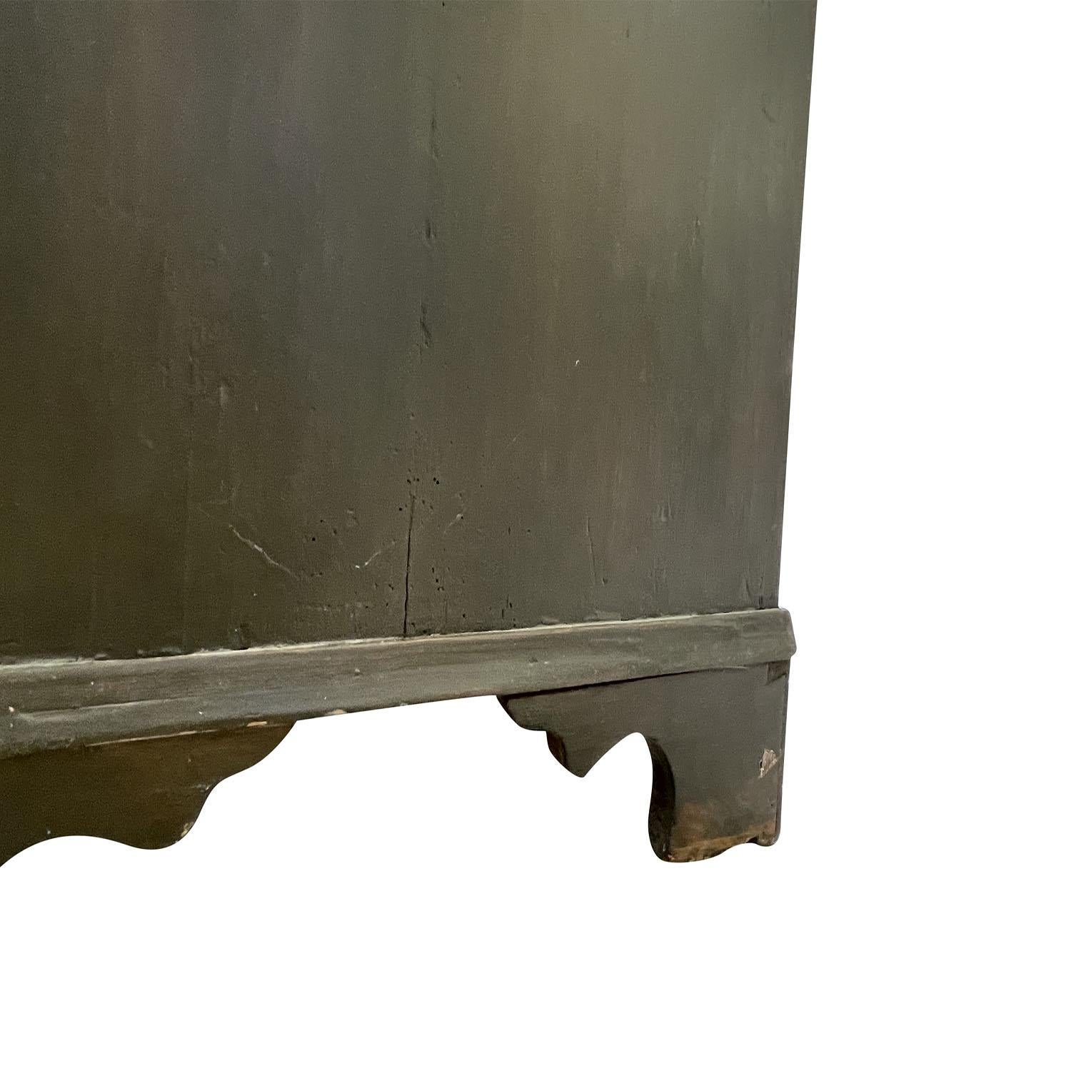 Secretario de madera de pino Gustaviano Sueco del Siglo XIX - Escritorio Escandinavo Antiguo en venta 7