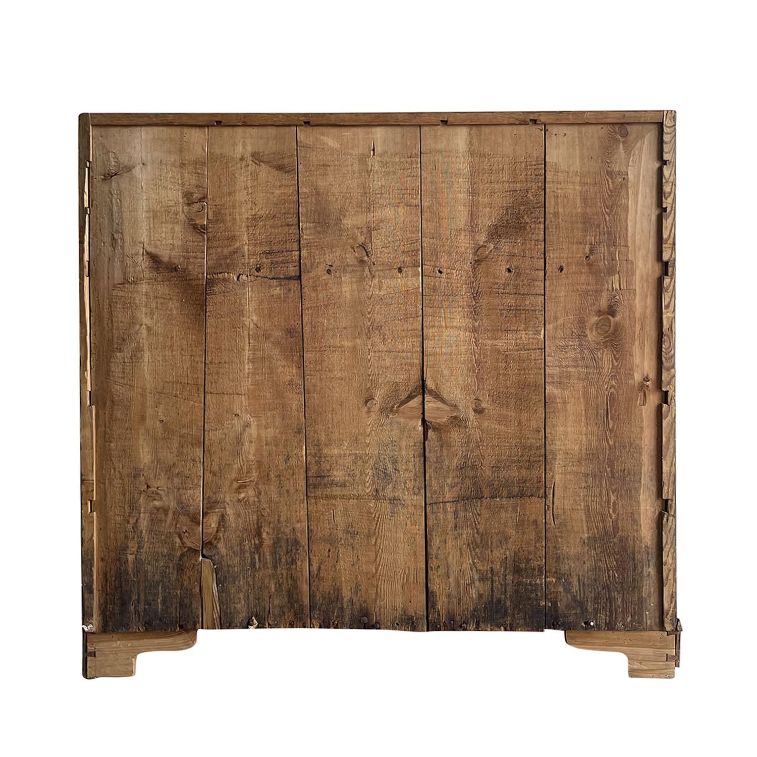 Secretario de madera de pino Gustaviano Sueco del Siglo XIX - Escritorio Escandinavo Antiguo en venta 8