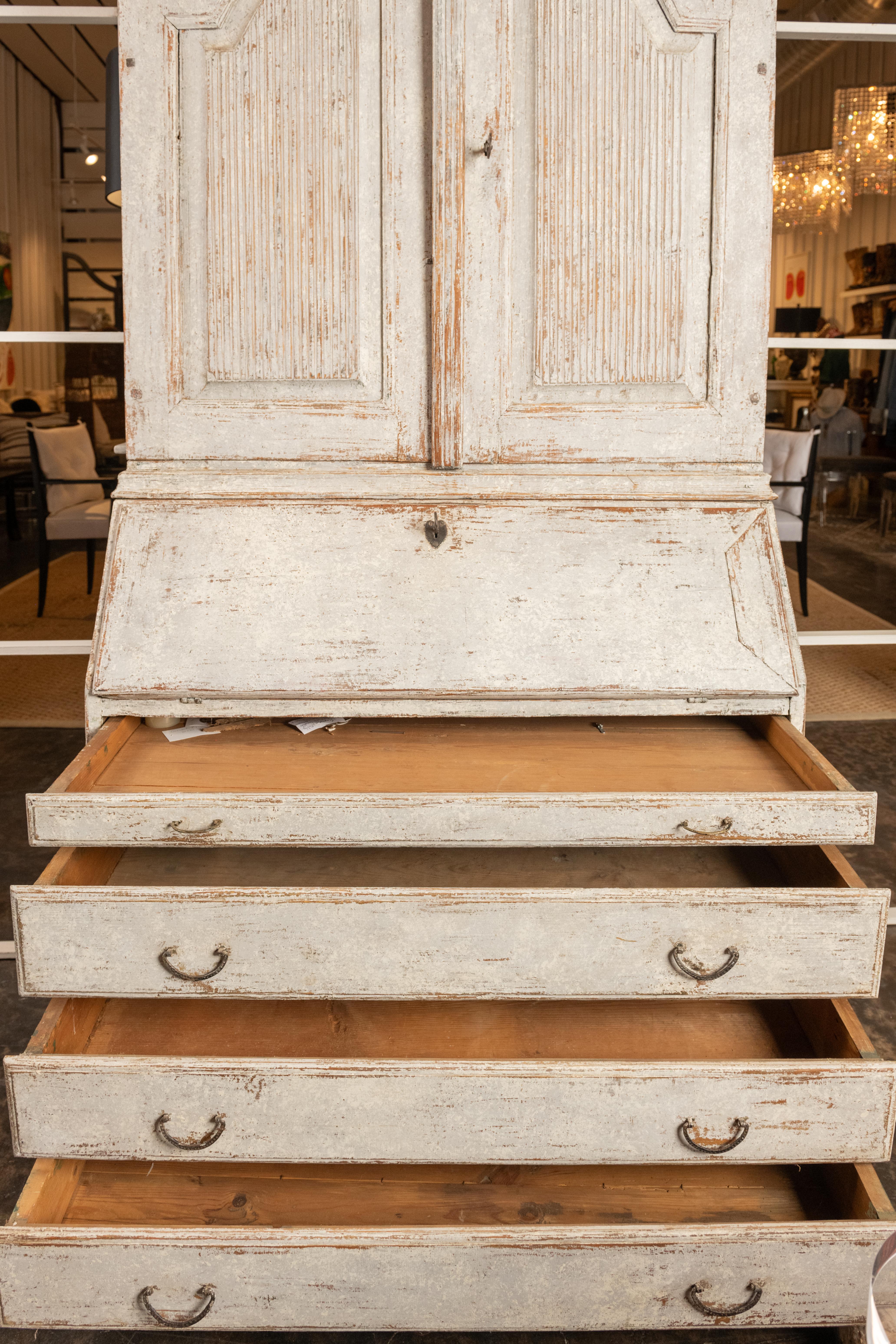 19th Century Swedish Gustavian Secretary with Library 5