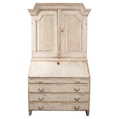 Antique 19th Century Swedish Gustavian Secretary with Library